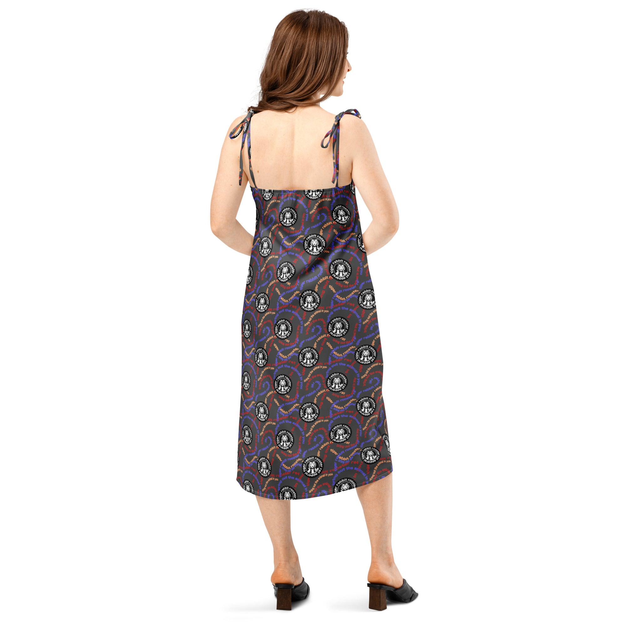 Tie-strap midi dress